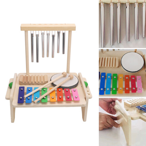 Kids Drum Chime Xylophone Set – Multi-Functional Educational Percussion Toy