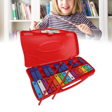 Kids Aluminum 25-Note Colorful Xylophone - Educational Musical Instrument