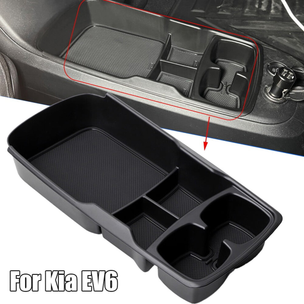 For Kia Ev6 2021-2024 Center Console Storage Box Lower Layer Tray Tidying 9418476615962