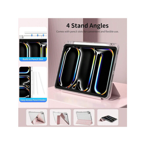 Συμβατή με θήκη iPad Συμβατή με iPad5/6/air1/2Slim, διαφανής, θήκη μολυβιού 1
