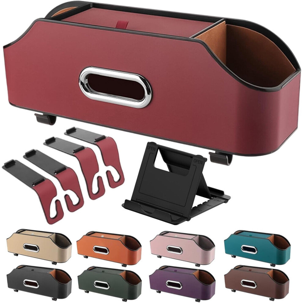 3-In-1 Car Backseat Organizer With Cup Holder & Tissue Box Â Compatible With Most Vehicles (Gray) Gray 9418476615870