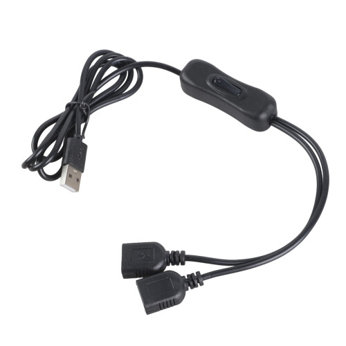 Καλώδιο διαιρέτη τροφοδοσίας USB με διακόπτη ενεργοποίησης/απενεργοποίησης