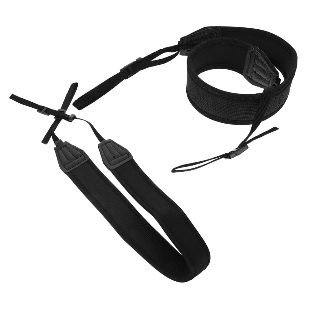 Minkissy 2-Pack Adjustable Camera Shoulder Straps Neoprene Universal Sling For Mirrorless Photographers Black 9418476616228