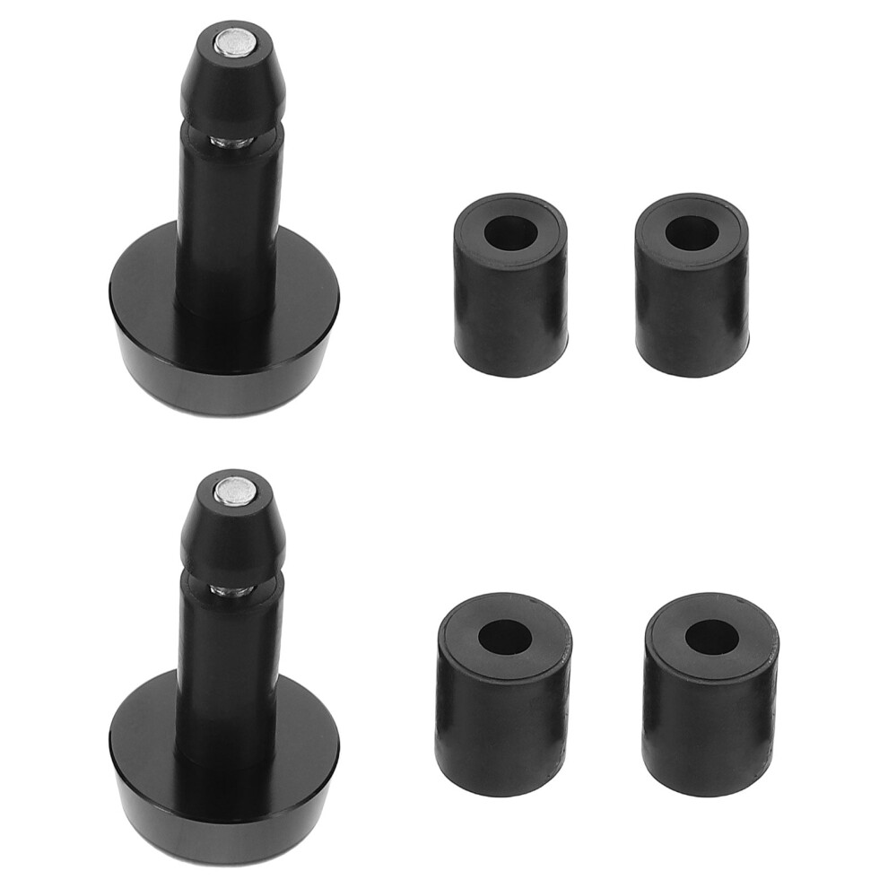 1Set Aluminum Alloy Motorcycle Handlebar End Caps Durable Universal Fit Black 9558633956627