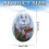 Hand-Painted Resin Easter Egg Ornament 1.6 x 2.4 in 3
