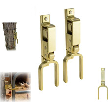 Heavy-Duty Instant Locking Gate Latch – One-Hand Auto Spring Lock, Rust-Resistant Steel, Easy Install on Wood/Metal/Pipe Gates | Compatible with