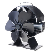 Ventilador de fogão movido a calor com monitoramento de temperatura