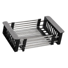 Cesto de escoamento extensível em aço inoxidável para pia, 11,61 polegadas (29,5 cm).