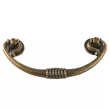Poignée de tirage en bronze vintage, entraxe de 96 mm