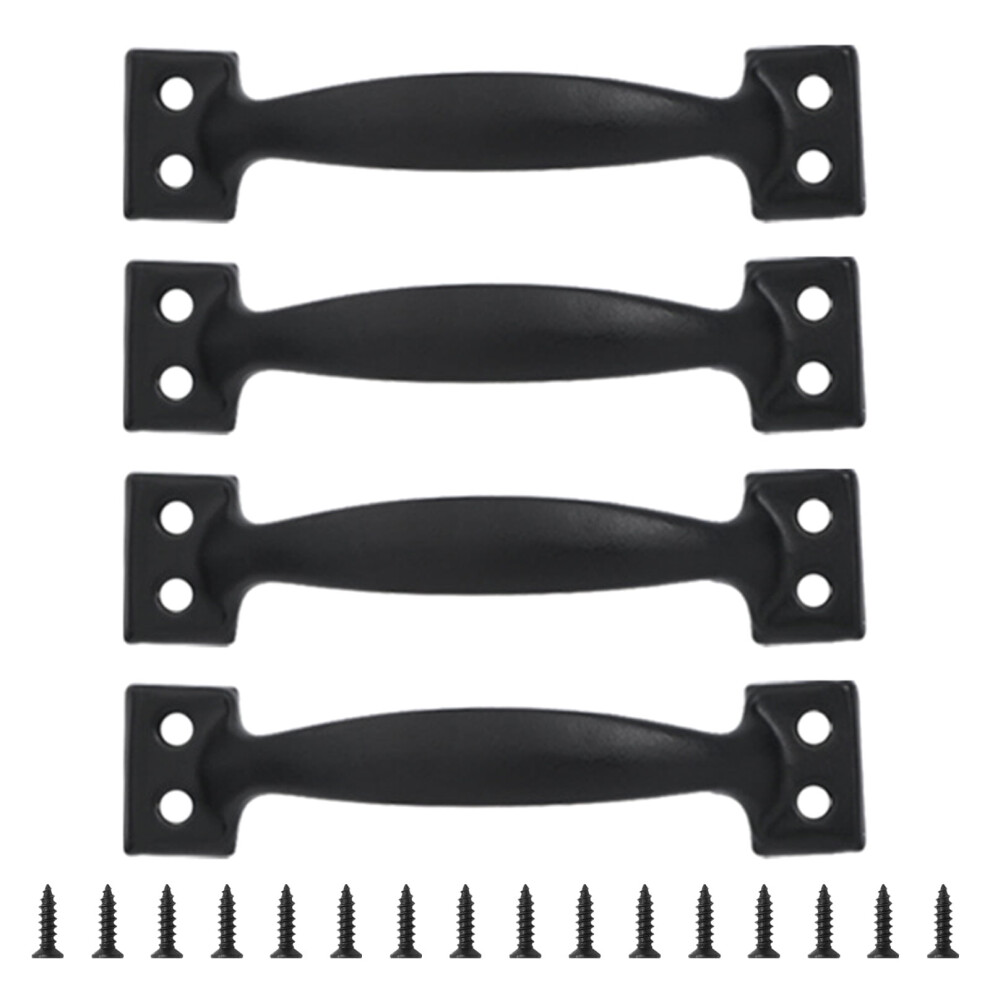 4Pcs Metal Utility Handles For Cabinets And Fences Barn Door Pulls High Hardness Iron Handles Kitchen Hardware 9418476619250