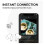 Earbuds Noise Cancelling Touch Screen Headphone with Wireless Charging Case Waterproof Earphone for Workout 5