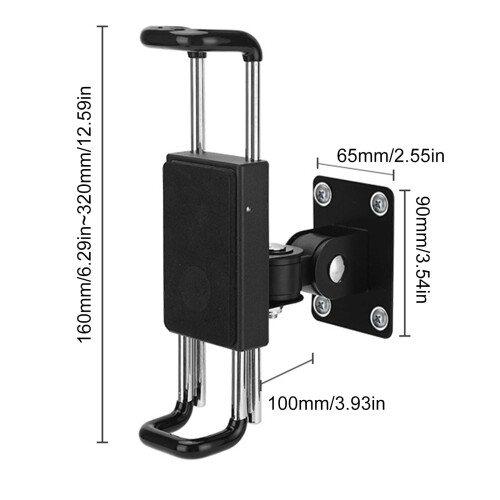 Tablet Wall Mount 360 Degree Adjustable Tablet Wall Holder Tablet Kitchen Wall Mount Tablet Stand Suitable for 2