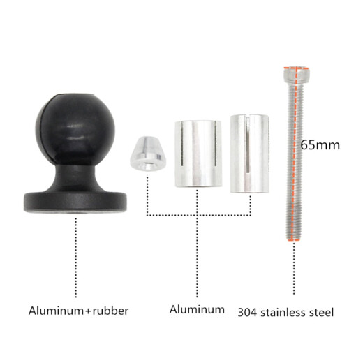 Aluminum motorcycle fork stem mount adapter black 1