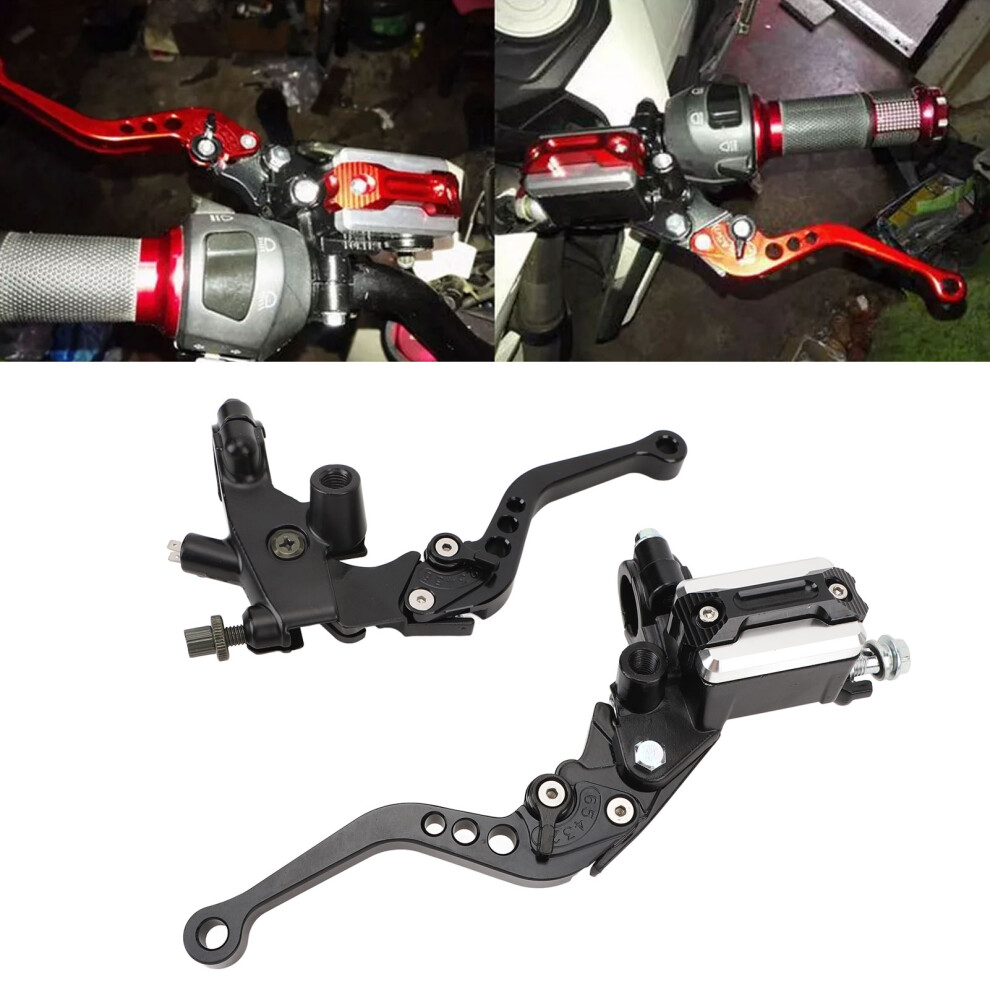 Universal 22Mm Motorcycle Brake Clutch Lever For 300Cc+ Street Bikes Black 4681385888795