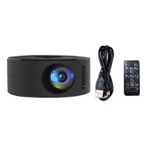 YT200  Projector Android LED 1080P HD Projetor, Ideal for Home Cinema and Outdoor Entertainment,Black