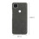 Phone Shell Cloth Pattern Leather Case  Pixel Anti Drop Protective Cover Suitable for  Pixel 4A(Gray) 4