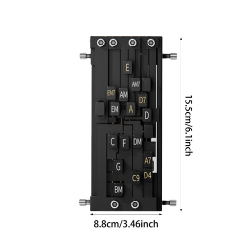 Guitar Aid Chord Trainer – Εργαλείο Πιέσεως & Μάθησης για Αρχάριους, Γκρι, Συμβατό με Όλες 2