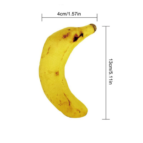 Bananformad tuggleksak för hundar och smådjur 2