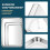 Stainless Steel Baking Sheet Set Rimmed 3 pcs 4