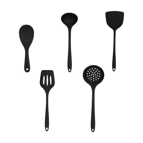 Set di utensili da cucina in silicone resistenti al calore, 5 pezzi 1