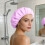 Reusable Shower Cap For And Soft Elastic Band Bath Hair Protector 3