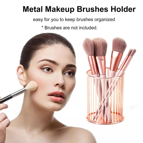 Metal neglepen og makeupbørsteholder 1