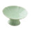 Ceramic Dessert Stand Footed Fruit Plate for Cupcakes Donuts Kitchen Counter Light Green 2