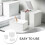 3Pcs White Sundries Storage Box with Lid Sturdy Plastic Container for Home Use 7