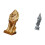 Löwenskulptur und Buddha-Figur, 2-teiliges Set 5
