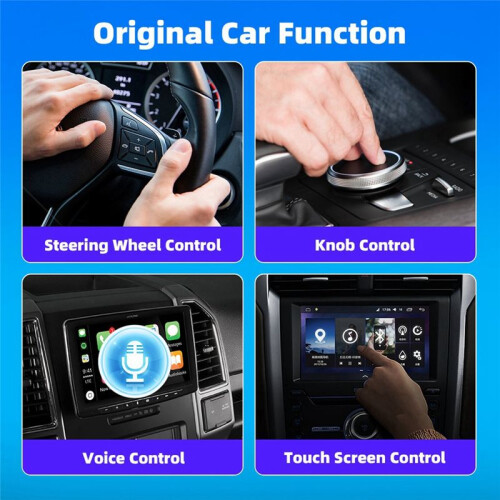 Adattatore 2 In 1 Cablato per CarPlay Wireless e Android Auto  WiFi Quick Connect Plug &