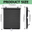 Blackout Pull Down Roller Shades, Black 17.72 x 49in 2