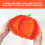 Assiette à ventouse en silicone citrouille d'Halloween à 3 compartiments 2