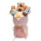 Boneco Buda Capivara com Buquê de Flores, Brinquedo de Lã Macia 3