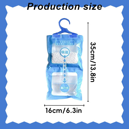 Sachets déshumidificateurs absorbeurs d'humidité sans parfum bleus 2
