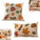 Housse de coussin décorative feuille d'érable, 30 x 50 cm, lot de 2 4