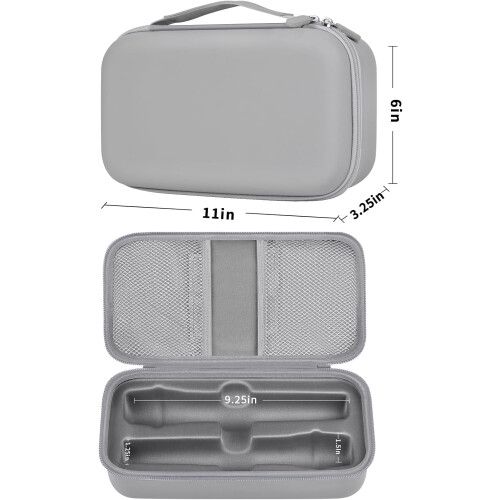 Custodia per microfono wireless compatibile con il sistema a due microfoni wireless JBL – Borsa da viaggio portatile con doppio microfono per 2