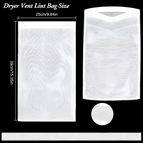 Tørketrommelventil, lofilterpose i polyester, 4 tommer 2