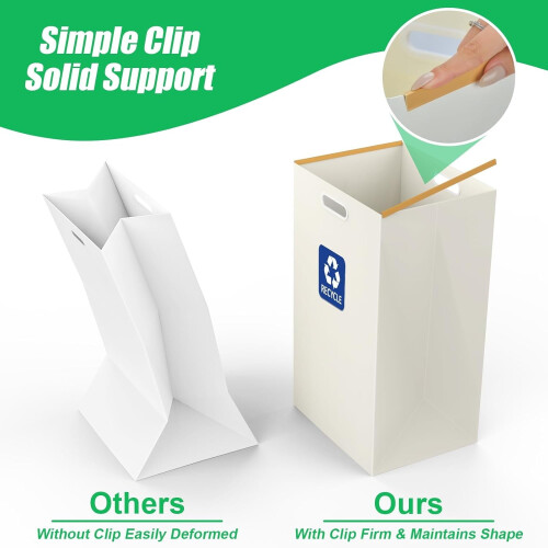 Disposable Trash Can with Handles 30 Gallon 4 Pack 2