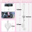 Autohanger met glitters, wit, 1 stuk 7