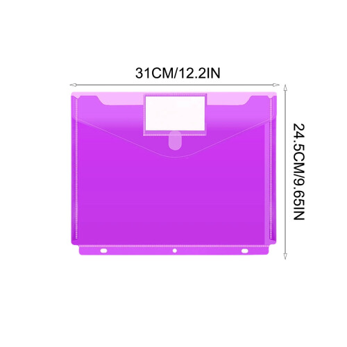 Borsa portadocumenti A4 a 3 fori, impermeabile, organizer per documenti per ufficio e scuola. 1