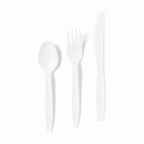 Plastic Forks, Spoons and Knives - 120ct 1