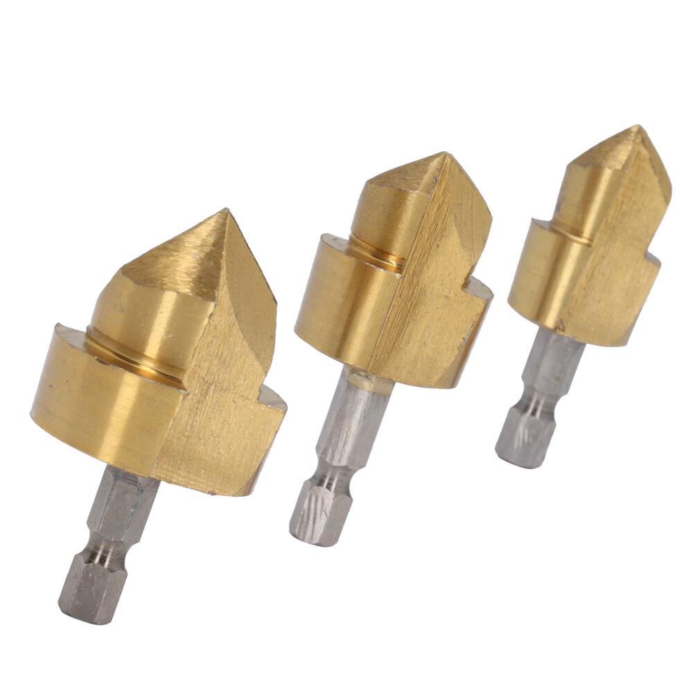 Water Pipe Hole Opener Drill Bits 3 Pcs Ppr Expander Set 1/4 Inch Hex Shank 8761390970312