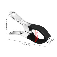 (12cm round head large quilt (black seal), 6pcs) Stainless Steel Rustproof Clothespins for Laundry