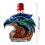 Eagle Whisky Decanter Glass Bottle 3D Hawk Head 4