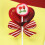 Lollipop Paper Holder Red 100 pcs 3