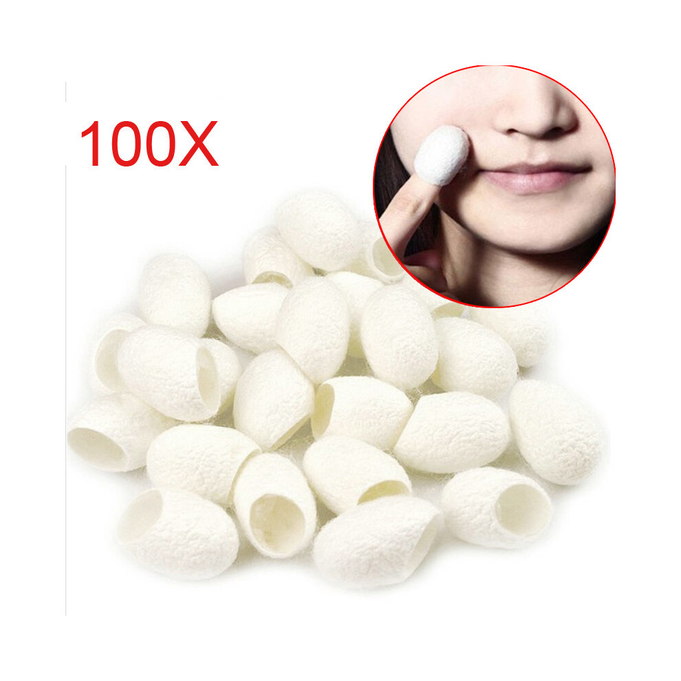Roc-Electron 50Pcs Silk Cocoons For Facial Scrub, Whitening & Anti-Aging
