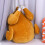 Almofada de Natal de pelúcia em formato de peru, laranja (1 peça) 4