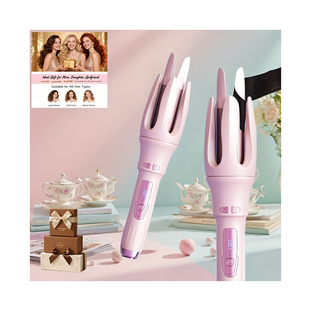 Automatic Hair Curler - 1pc Electric Rotating Heated Curler, Anti-Tangle & Anti-Scald, Portable | Compatible with US Voltage