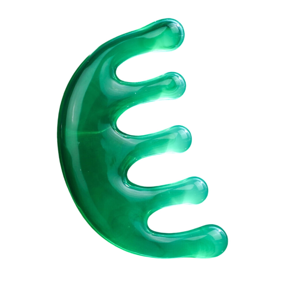 Resin Scalp Massage Comb with Five Finger Balls, Thickening Hair Brush for Head Massage, Portable Home Travel Hair Care Tool