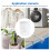 Multifunctional Mesh Laundry Bag with Zipper, 20 Gallon, 220μm Nylon, White 2